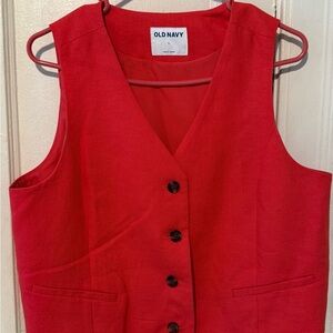 Old Navy Vibrant Red Vest